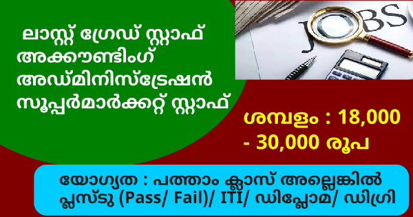 Topmart ഗ്രൂപ്പ് വിവിധ ഒഴിവിലേക്ക് നിയമനം നടത്തുന്നു