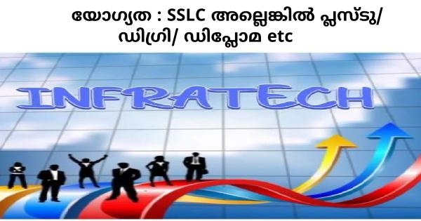 എല്ലാ ജില്ലകളിലും ഇൻഫ്രാ ഗ്രൂപ്പിൻ്റെ പുതിയ ഔട്ട്‌ലെറ്റുകളിലേക്ക് ഉടൻ നിയമനം