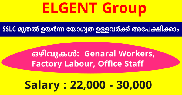 ELGENT Group ൽ നിയമനം