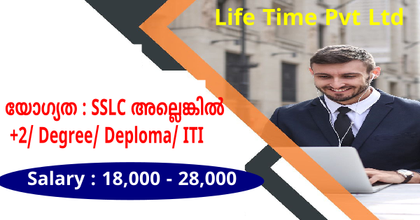 Life Time Pvt Ltd കമ്പനിയിൽ നിരവധി അവസരങ്ങൾ