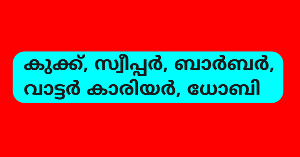 ക്യാമ്പ് ഫോളോവർ നിയമനം