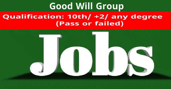 Good Will Group ൽ നിയമനം
